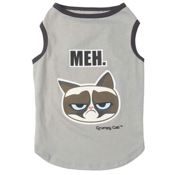Grumpy Cat Meh Kinda Comfy Shirt Tee Dog LARGE NEW WITH TAGS - Picture 1 of 4